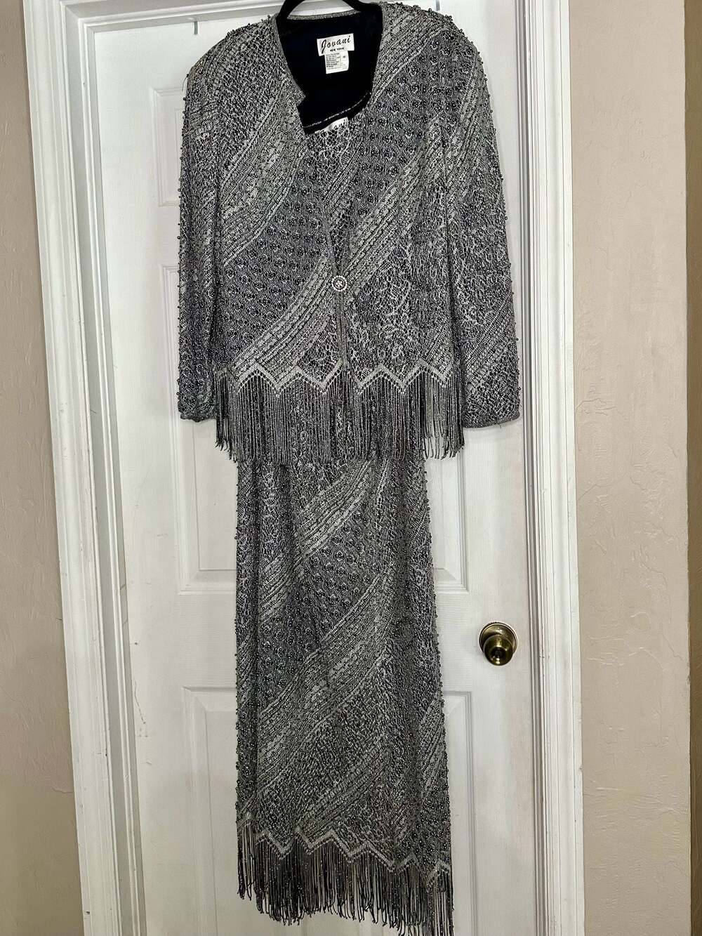 Gunmetal Beaded 3 piece Formal